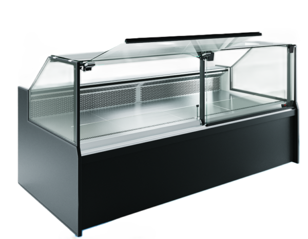 Display kjøledisk, vitrine 475 liter W:193 D:120 H:128cm