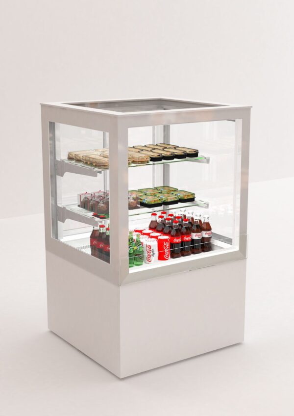 Display / Vitrine kjøleskap Hvit 100x78x130cm