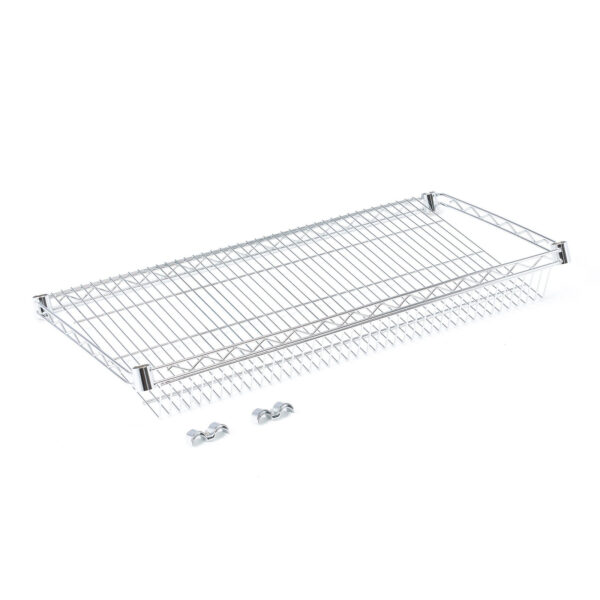 Ekstra skrå hylle L 122 x B 46 cm.