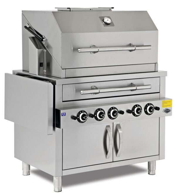 Gass og kull grill Dim: 105x78x133cm