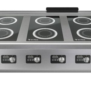 Induksjon koketopp med 6 soner 6X3000watt