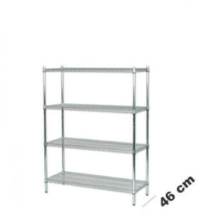 Reol med 4 hyller 160 x 122 x 46 cm