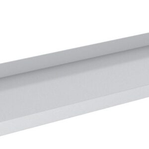 Rustfri vegghylle 80cm en plan