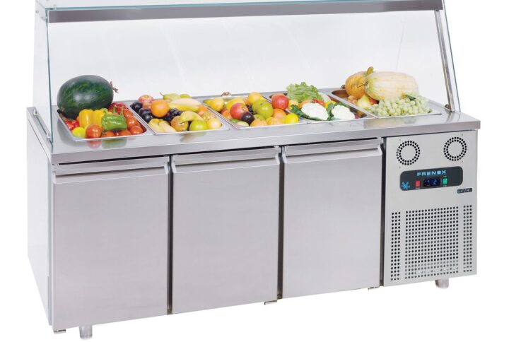 Saladette med glass: Modell: Frenox BGN3-SGC-R290