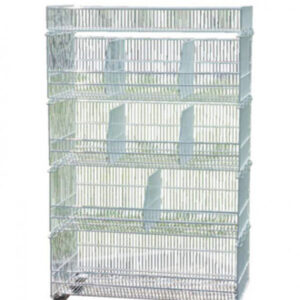 Stativ med 4 kurv og toppkurv 85 x 60 x 160 cm