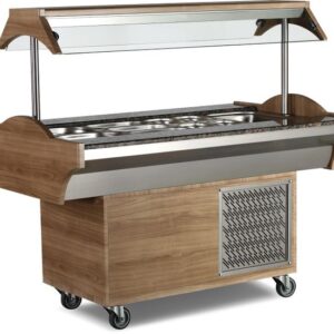 Varm buffe 6GN Dim: 210x89x87/137cm